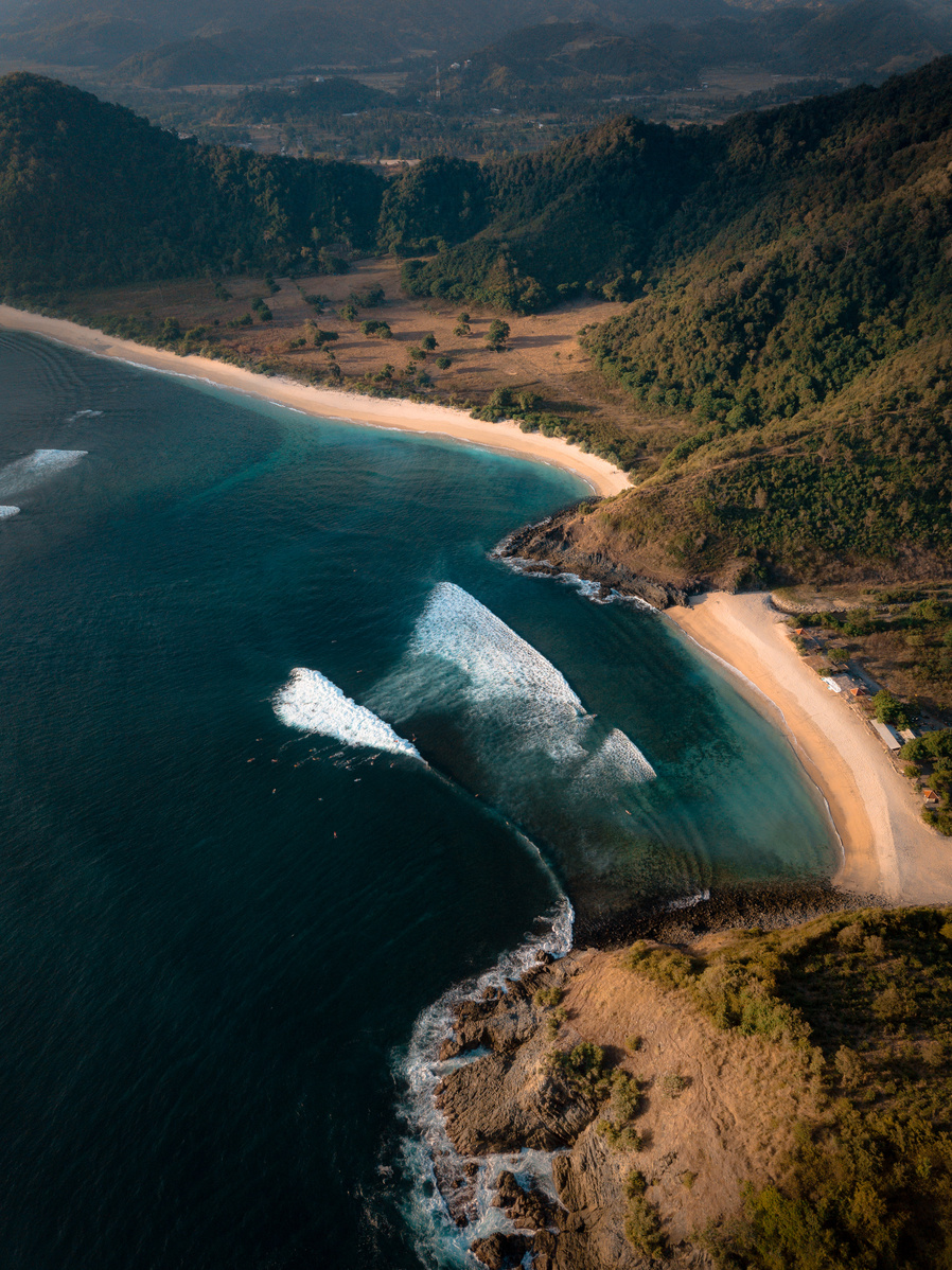 Aerial View Of An Island